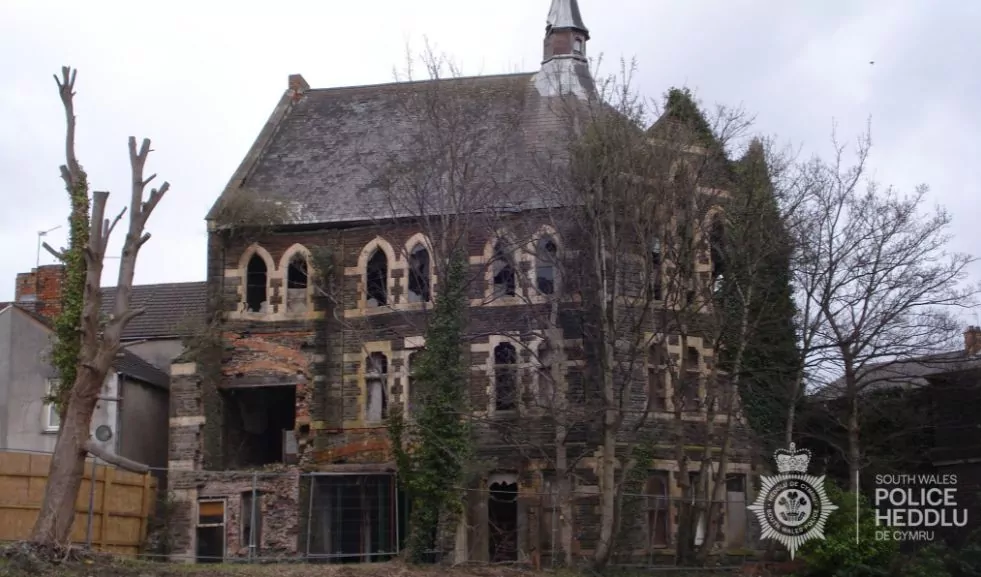 The former Citadel Church prior to demolition (Image: South Wales Police)