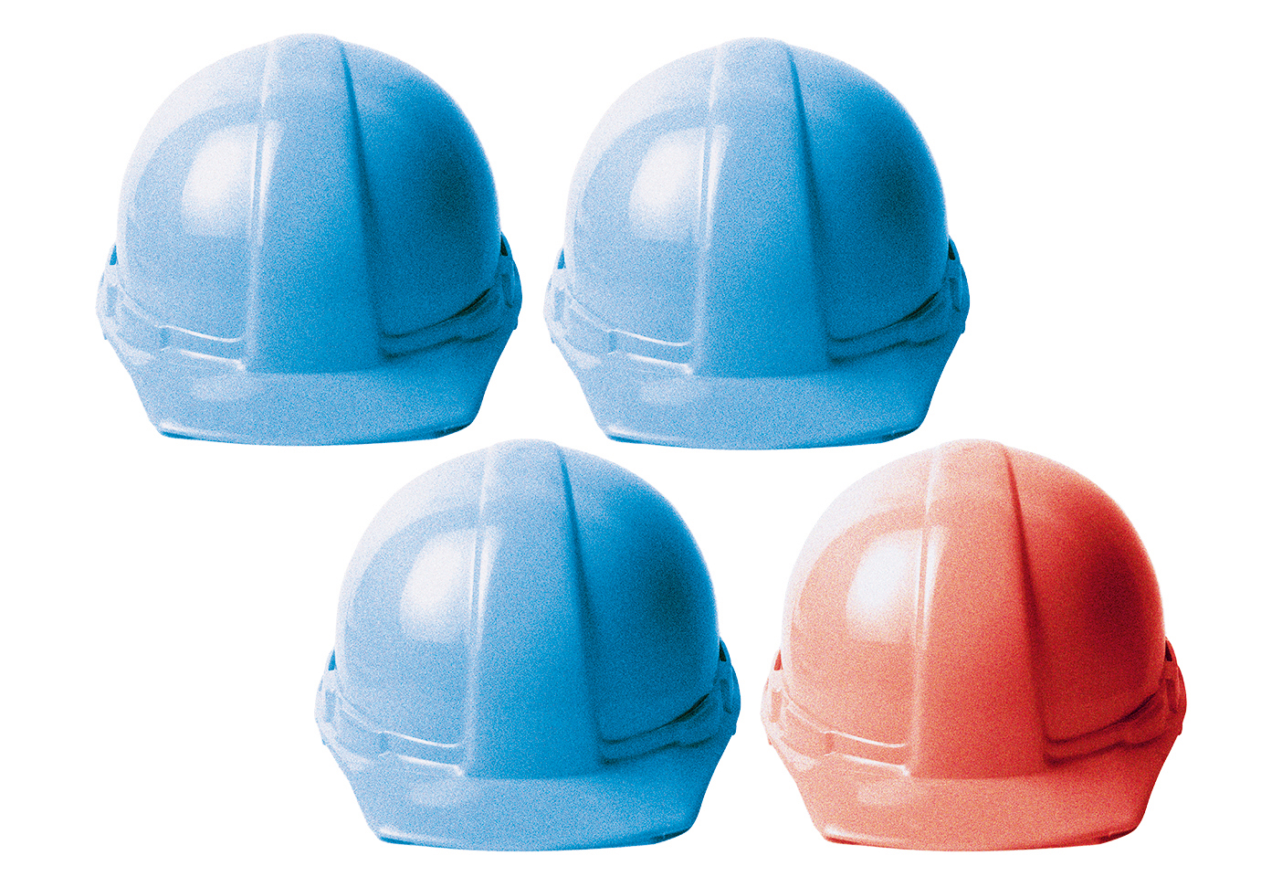 Construction hats illustration
