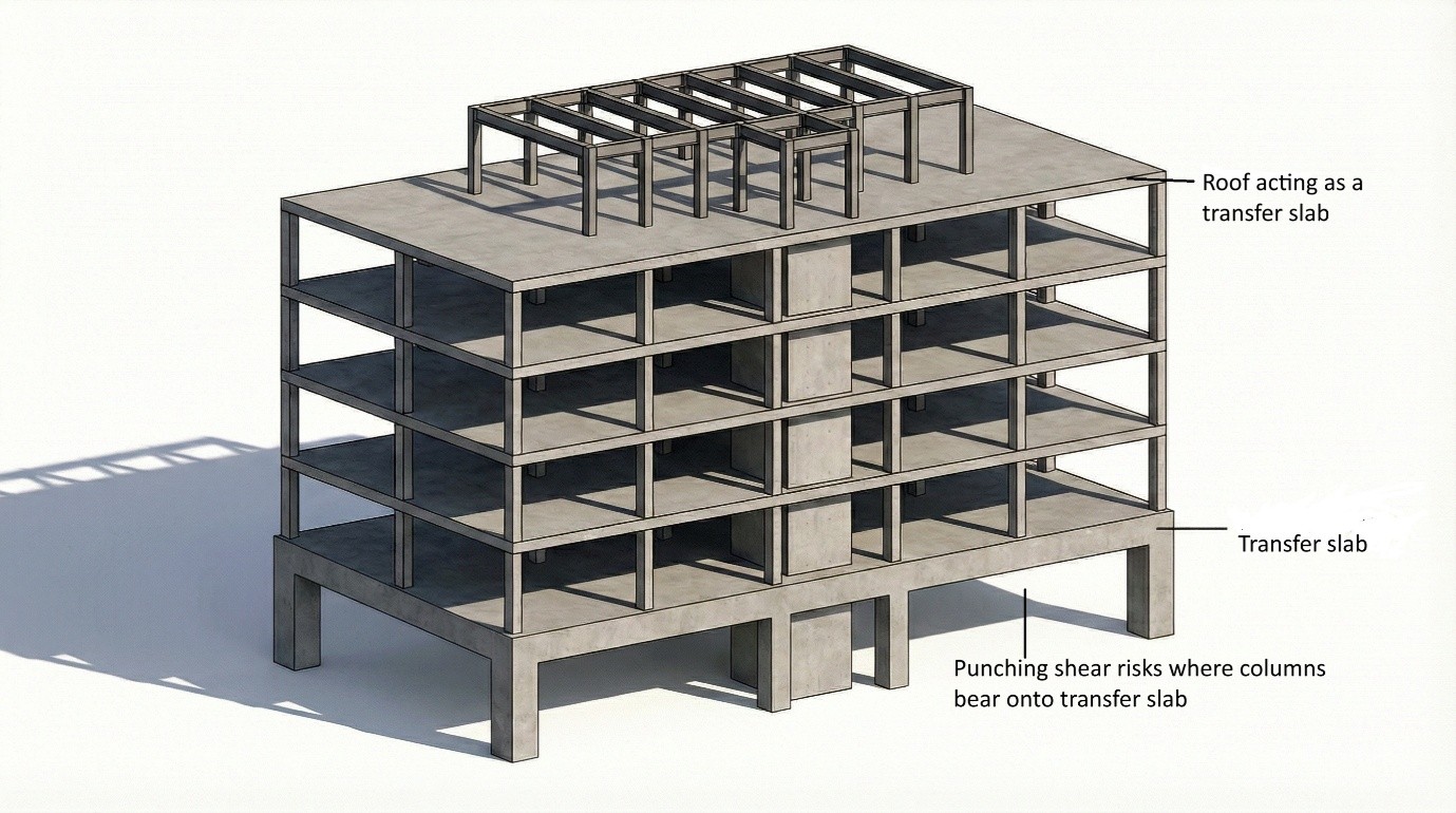 Transfer slabs safety risks - Concerns around transfer slabs have been raised by the Building Safety Regulator.